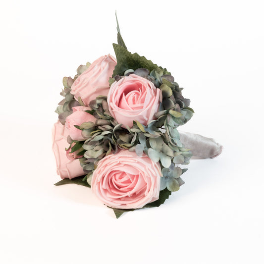 PINK ROSE & HYDRANGEA MIST BOUQUET