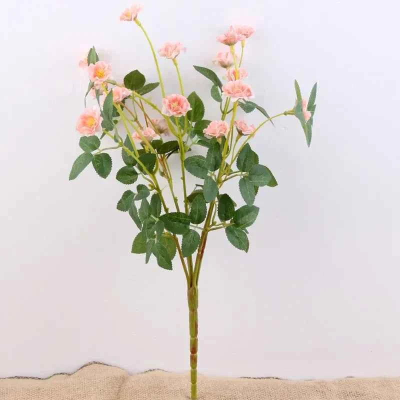 Artificial Silk Rose for Garden Decoration, Fake Bouquet, 15 Heads, Artificial Flowers, Christmas, Wedding, Home, Outdoor, 3Pcs