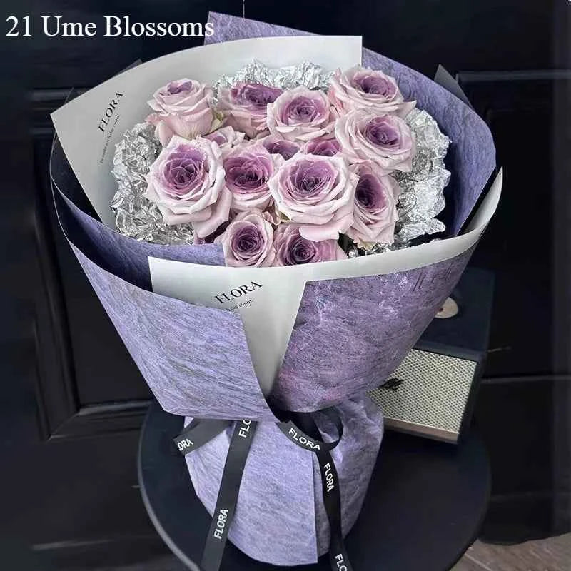 Umeko Sauce Eternal Life Flower Simulation Floral Soap Rose Bouquet Birthday Gift for Girlfriend and Best Friend Holiday