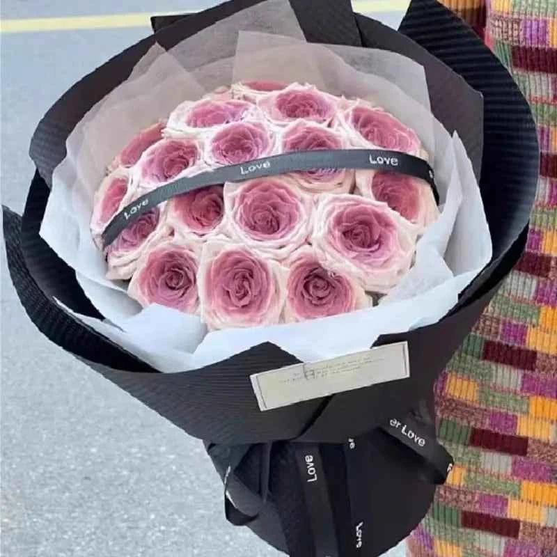 Umeko Sauce Eternal Life Flower Simulation Floral Soap Rose Bouquet Birthday Gift for Girlfriend and Best Friend Holiday