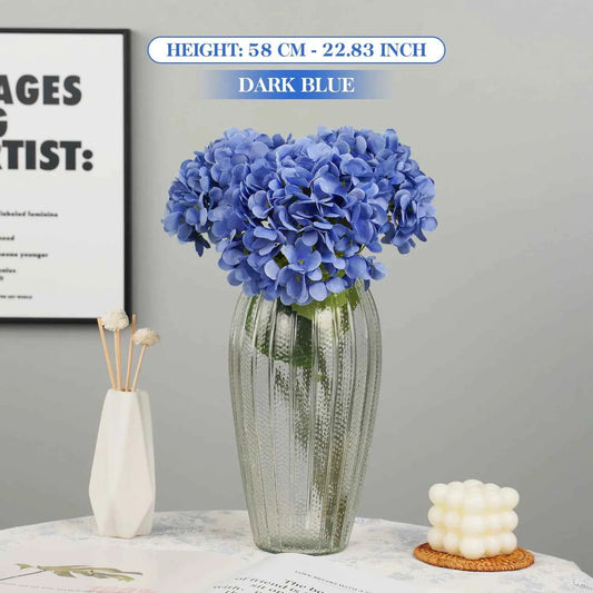 1 bouquet Artificial Silk Peony Hydrangea Flower Home Wedding Party Birthday New Year Valentines Day Floral Decor