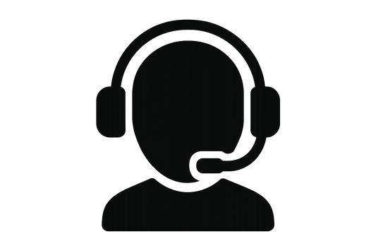 support icon without text and to be black witihout background