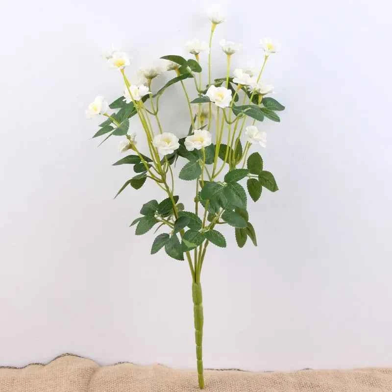 Artificial Silk Rose for Garden Decoration, Fake Bouquet, 15 Heads, Artificial Flowers, Christmas, Wedding, Home, Outdoor, 3Pcs