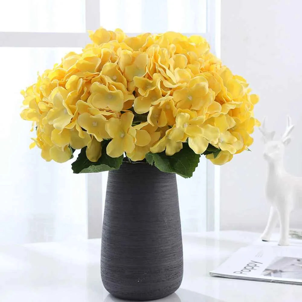 1 bouquet Artificial Silk Peony Hydrangea Flower Home Wedding Party Birthday New Year Valentines Day Floral Decor